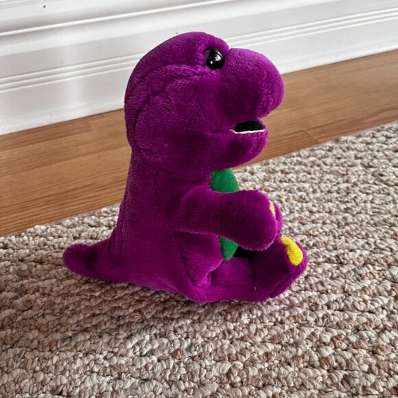 Barney Plush Stuffed Purple Dinosaur Toy  9" Tall - Picture 8 of 8